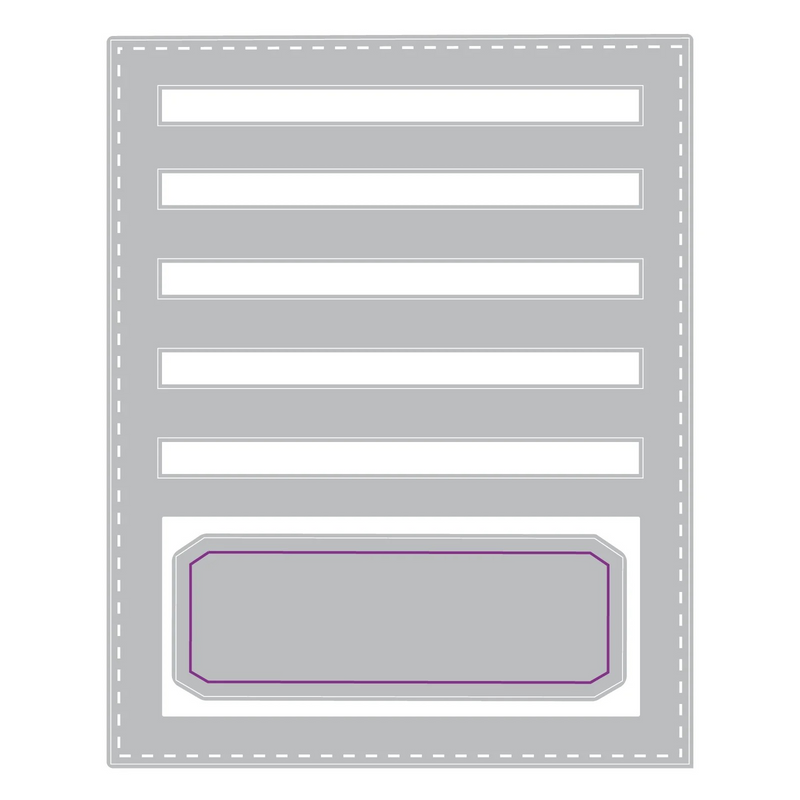 Sizzix Thinlits Die Set - Stitched Slots, 662697 by: Tim Holtz