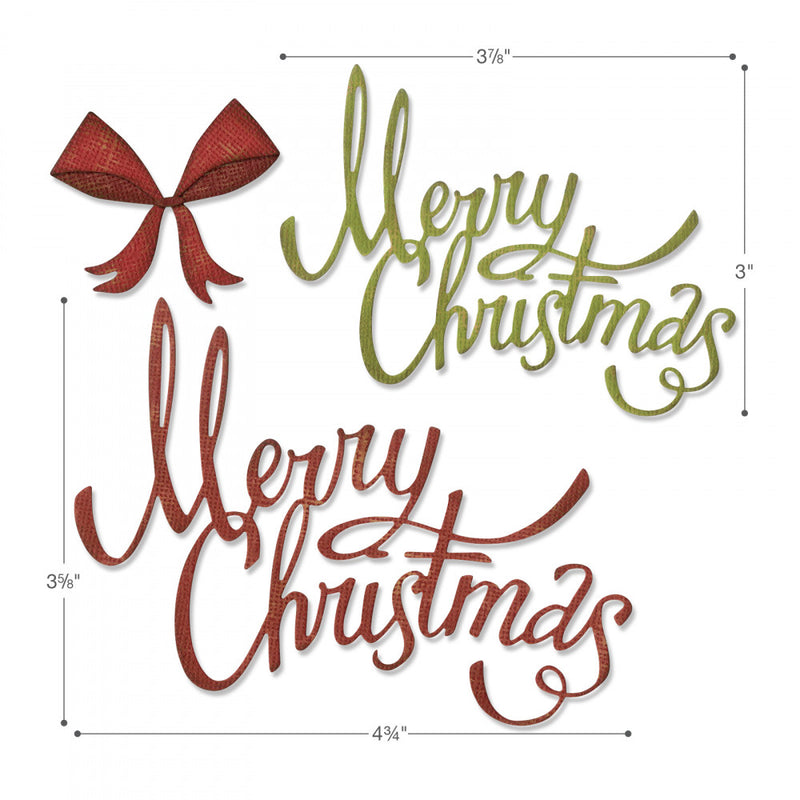 Sizzix Thinlits Die Set  - Christmas Ribbon, 664196 by: Tim Holtz