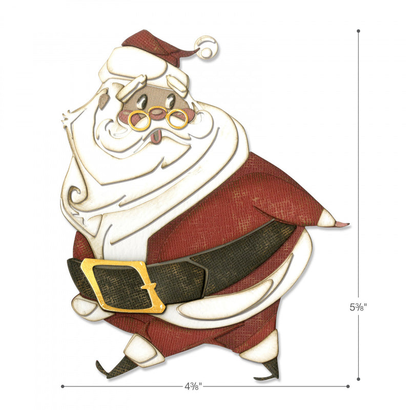 Sizzix Thinlits Die Set  - Jolly St. Nick Colorize, 664198 by: Tim Holtz