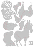 Coming Soon - Sizzix Thinlits Die Set - Winifred Colorize 664430 by: Tim Holtz