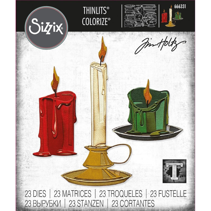 Sizzix Thinlits Dies - Candleshop Colorize, 666331 by Tim Holtz