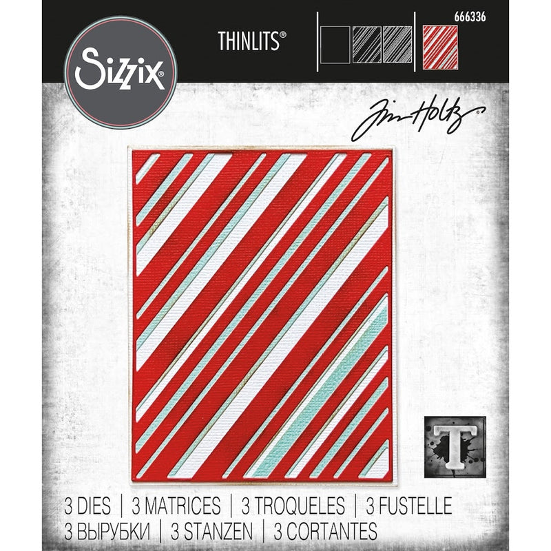 Sizzix Thinlits Dies - Layered Stripes, 666336 by Tim Holtz