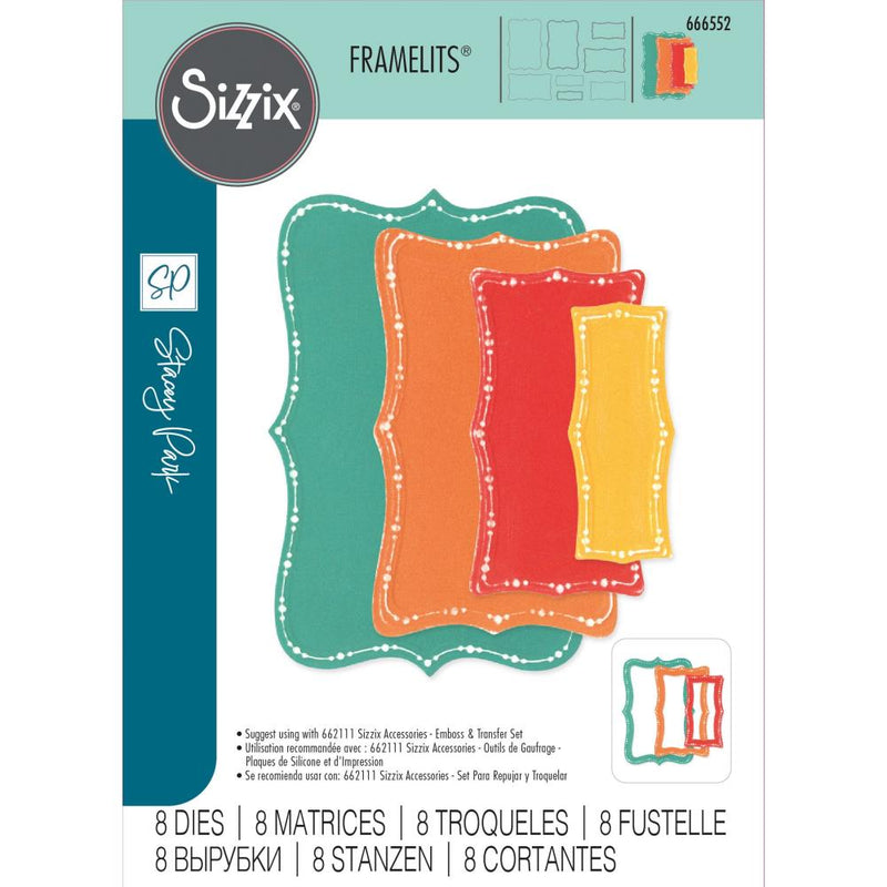 Sizzix Fanciful Framelits Die Set - Doris Dotted Top Note, 666552 by Stacey Park