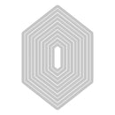 Sizzix Fanciful Framelits Die Set 10PK - Belinda Stitched Hexagons, 666554 by Stacey Park