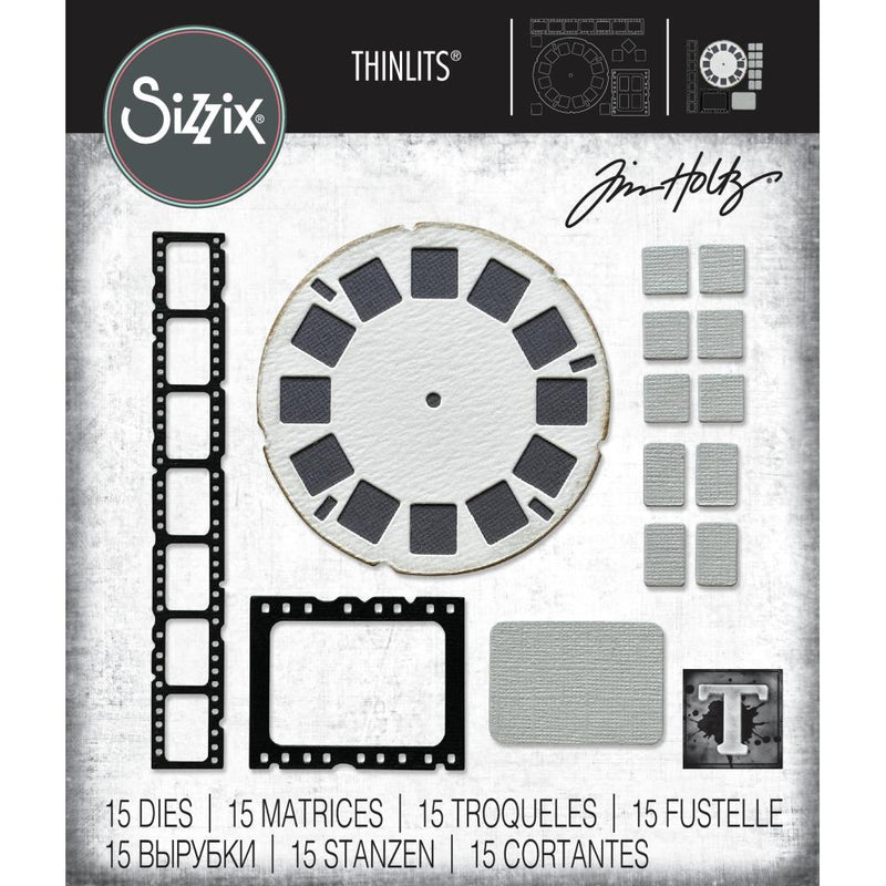 Sizzix Thinlits Die Set - Vault Picture Show, 666602 by: Tim Holtz