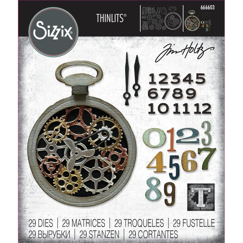 Sizzix Thinlits Die Set - Vault Watch Gears, 666603 by: Tim Holtz