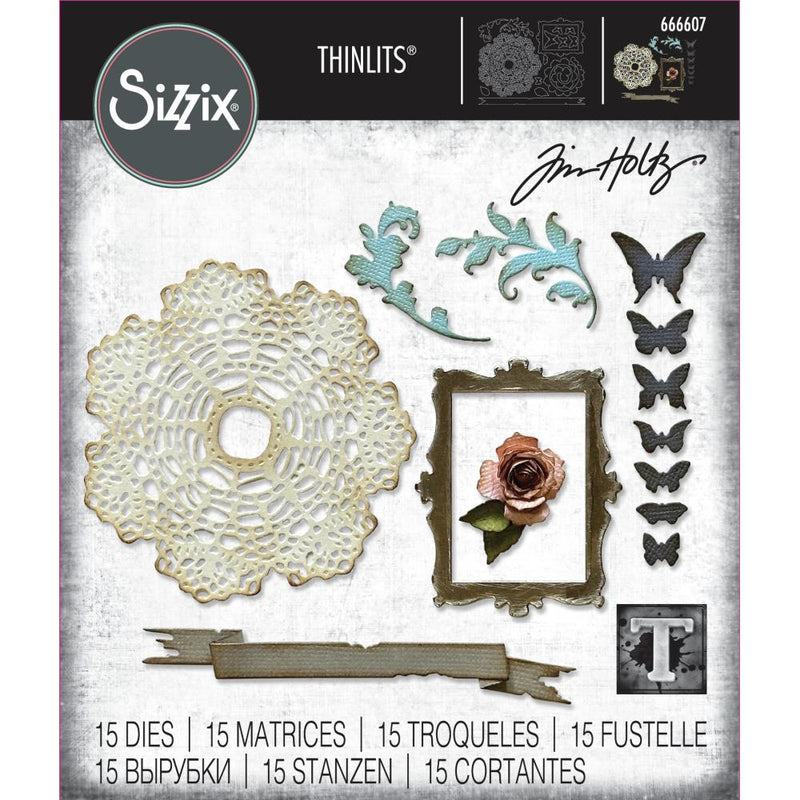 Sizzix Thinlits Die Set - Vault Boutique, 666607, by: Tim Holtz