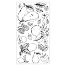Sizzix Clear Stamps Set 19PK – Botanical Fruit, 666611 By Lisa Jones