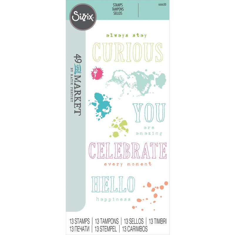 49 & Market - Clear Stamp Set - Hello You, 666630 by: Sizzix