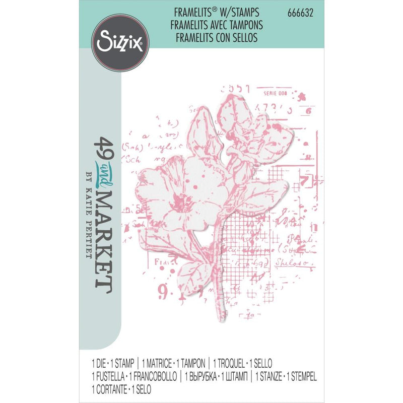 49 & Market - Stamp & Framelits Set - Floral Mix Cluster, 666632 by Sizzix