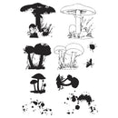49 & Market - Stamp w/ Framelits - Painted Pencil Mushrooms, 666637 by Sizzix