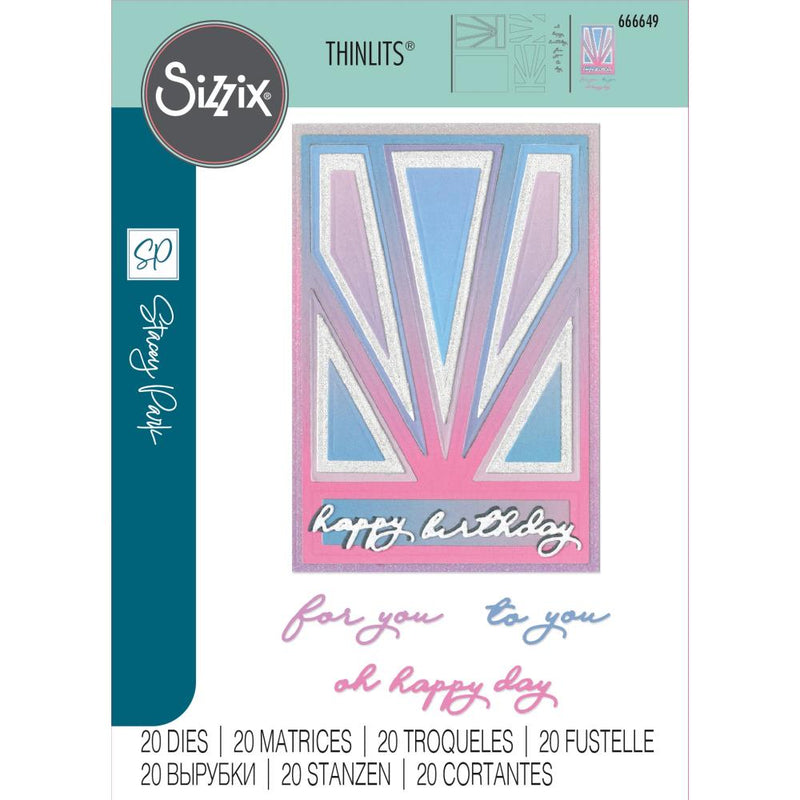 Sizzix Thinlits Die Set - Cosmopolitan, Refined Rays, 666649 by Stacey Park