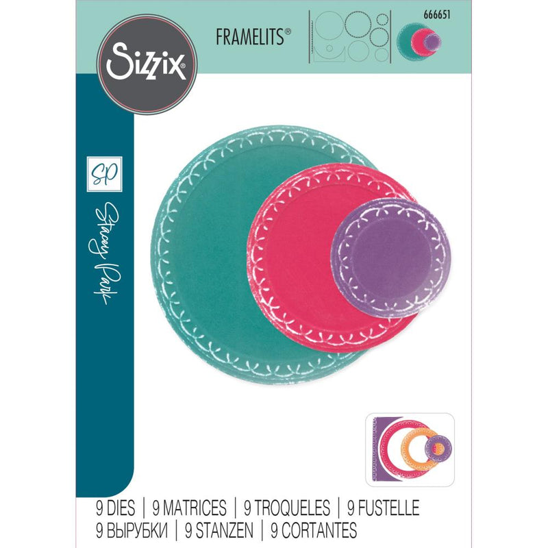 Sizzix Fanciful Framelits Die Set - Alena Arched Circles, 666651 by Stacey Park