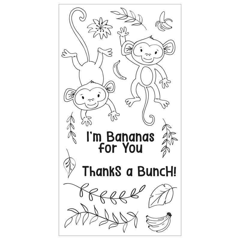 Sizzix Clear Stamps Set 15PK – Going Bananas, 666653 by Catherine Pooler