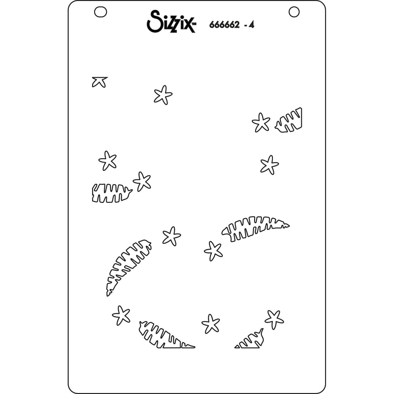 Sizzix A6 Layered Stencils 4PK – It’s A Jungle Out There, 666662 by Catherine Pooler