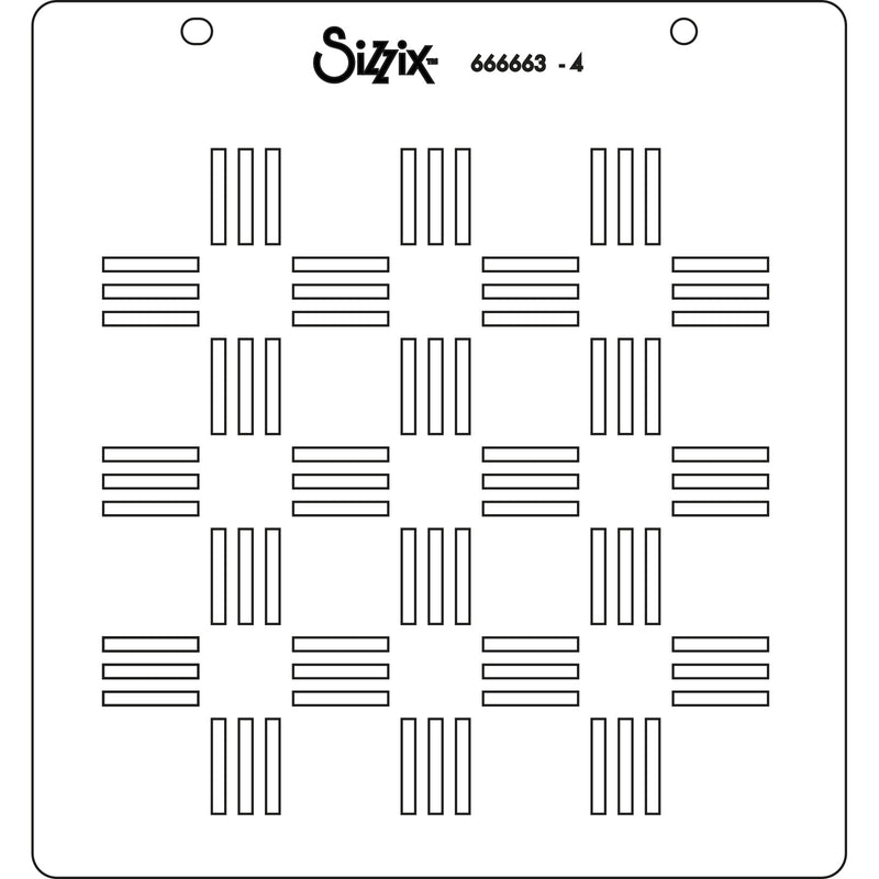 Sizzix Layered Stencils 4PK – Pool Deck, 666663 by Catherine Pooler