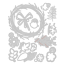 9/01 - Sizzix Thinlits Die Set - Vault Foilage Wreath, 666682 Tim Holtz