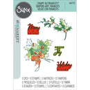 49 & Market A5 Stamps w/Framelits - Pencil Line Holly, 666710 by Sizzix