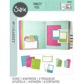 Sizzix Thinlits Die Set - Journal Essential Pages, 666744 by 49 and Market