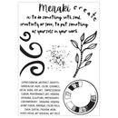 Sizzix Studio -  Clear Stamp & Stencil Set - Create, 666754 by Cat Kerr