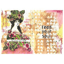Sizzix Studio -  Clear Stamp & Stencil Set - Feed Your Soul, 666755 by Cat Kerr