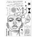 Sizzix Studio -  Clear Stamp & Stencil Set - Possibilitarian, 666757 by Cat Kerr