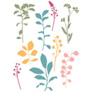 Sizzix A5 Clear Stamps Set 9PK - Fine Stems 01, 666809 by 49 and Market