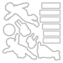 Sizzix Clear Stamps 29PK w/12PK Framelits - Play Time, 666812 by 49 and Market