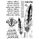 Sizzix Studio -  Clear Stamp & Stencil Set - The R's Have It, 666853 by Cat Kerr