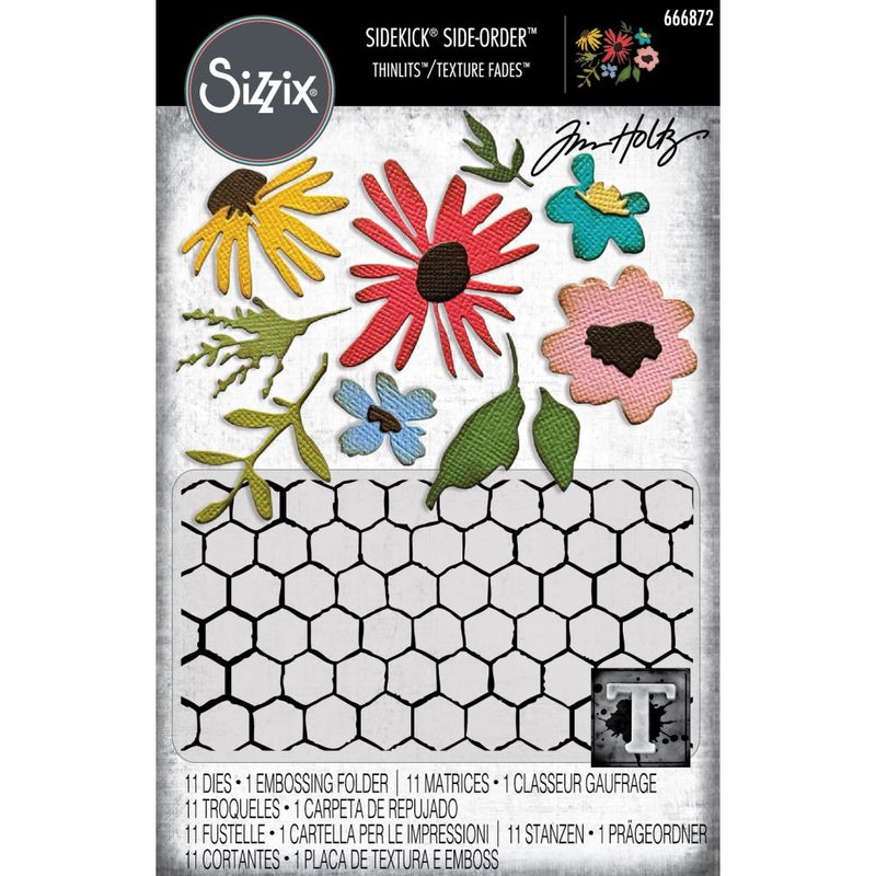 Sizzix - Side-Order Thinlits/Texture Fade - Vault Floristy, 666872 by: Tim Holtz