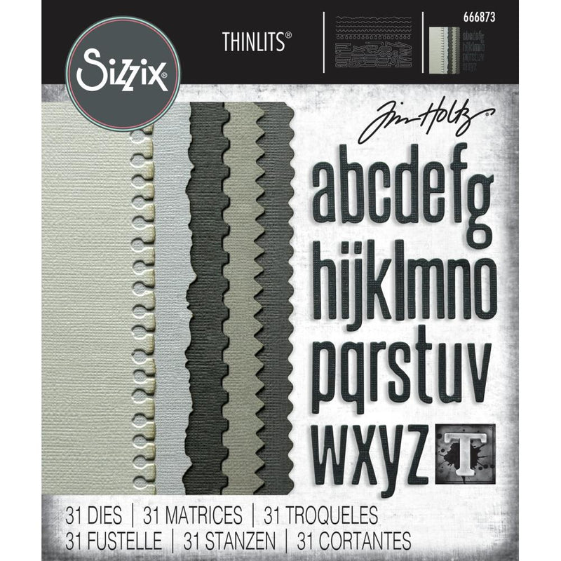 Sizzix Thinlits Die Set - Vault Edges, 666873 by: Tim Holtz