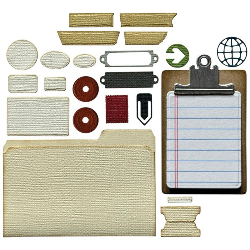 Sizzix Thinlits Die Set - Vault Noteworthy, 666876 by: Tim Holtz