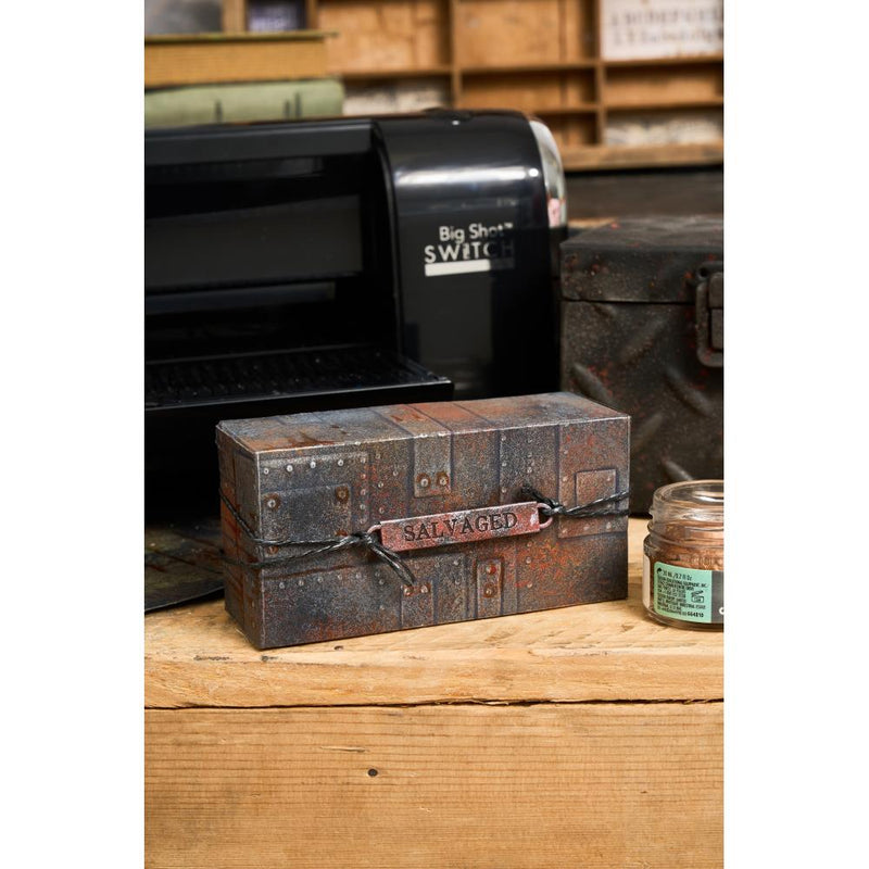 Sizzix 3-D Texture Fades Embossing Folder - Foundry Large/A5, 666887 by Tim Holtz