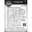 Sizzix 3-D Texture Fades Embossing Folder - Foundry Large/A5, 666887 by Tim Holtz