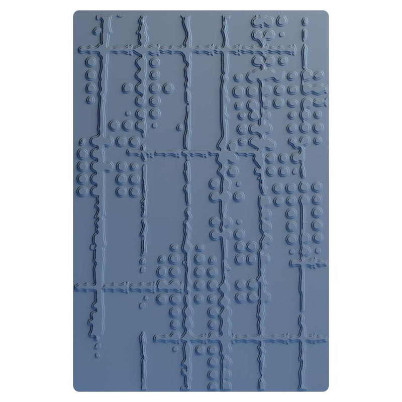 Sizzix Multi-Level Embossing Folder - Dot Matrix, 666904 by Seth Apter
