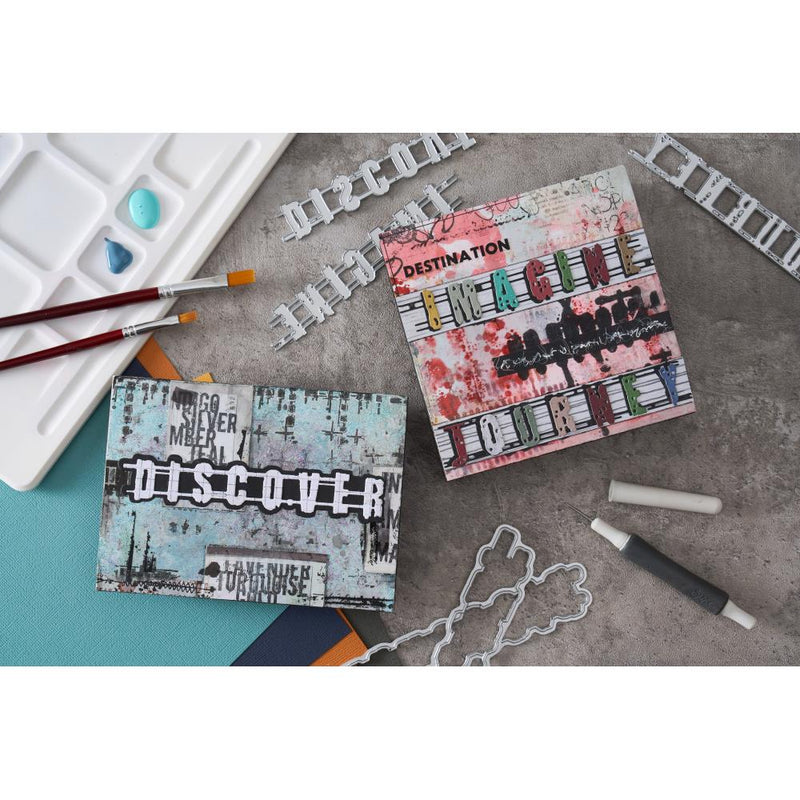 Coming Soon - Sizzix Thinlits 28PK Die Set - Word Wafers