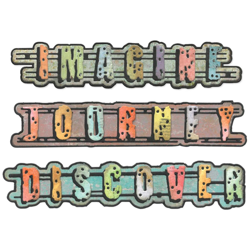 Coming Soon - Sizzix Thinlits 28PK Die Set - Word Wafers