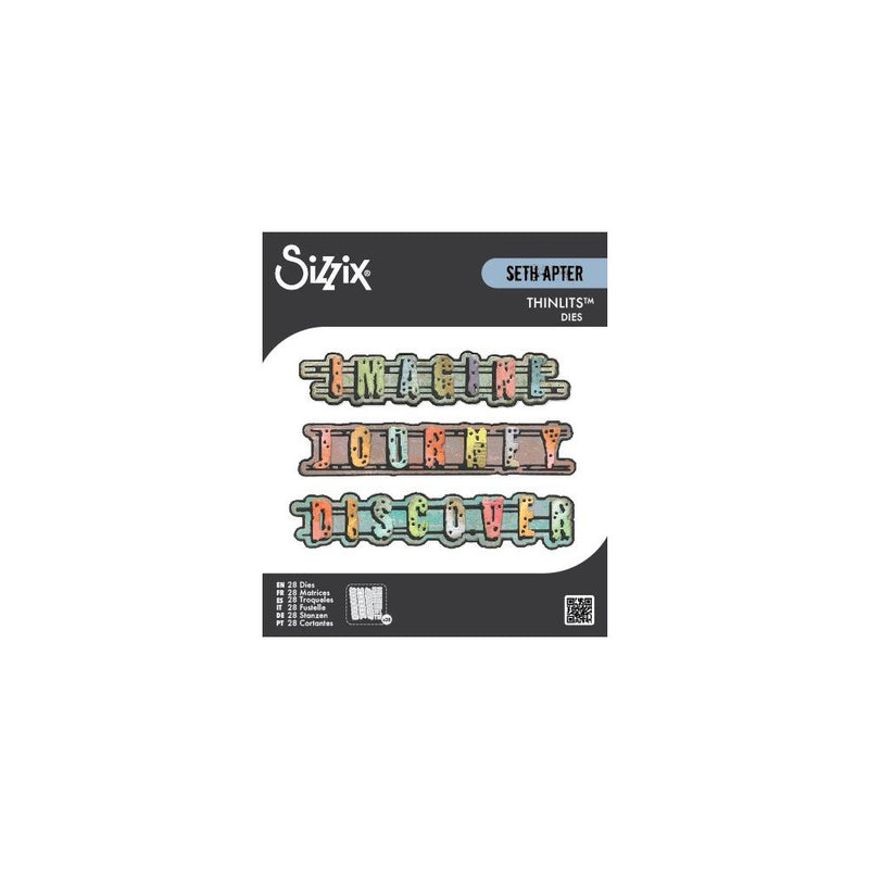 Coming Soon - Sizzix Thinlits 28PK Die Set - Word Wafers