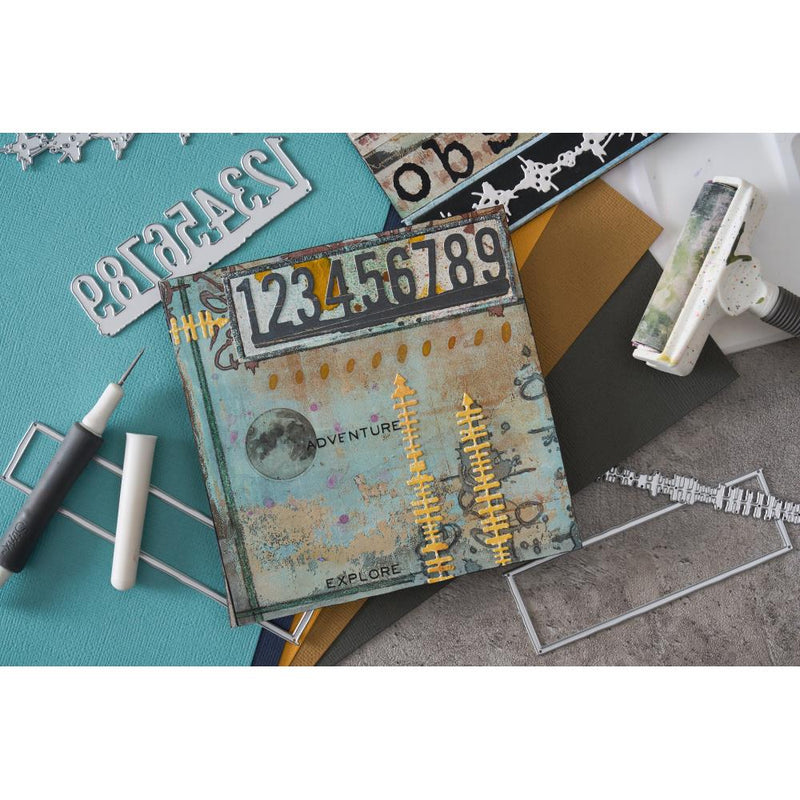 End of June - Sizzix Thinlits 7PK Die Set - Boderlines, 666906 by Seth Apter