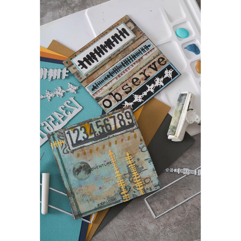End of June - Sizzix Thinlits 7PK Die Set - Boderlines, 666906 by Seth Apter