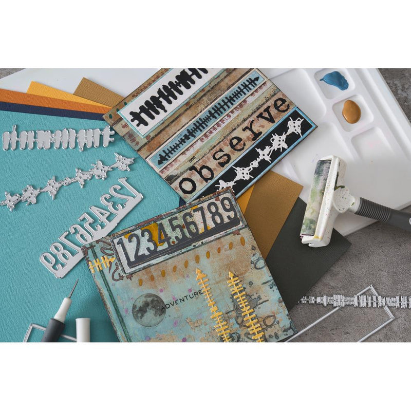 End of June - Sizzix Thinlits 7PK Die Set - Boderlines, 666906 by Seth Apter