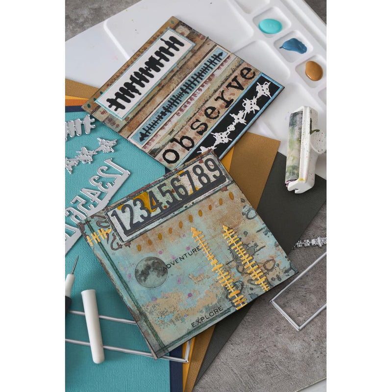 End of June - Sizzix Thinlits 7PK Die Set - Boderlines, 666906 by Seth Apter