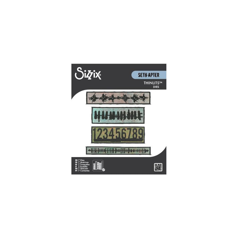End of June - Sizzix Thinlits 7PK Die Set - Boderlines, 666906 by Seth Apter