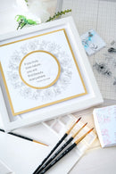 Sizzix Clear Stamp Set - Floral Frames & Mini Flowers, 666925 by Willow Wolfe