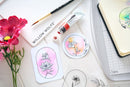 Sizzix Clear Stamp Set - Floral Frames & Mini Flowers, 666925 by Willow Wolfe