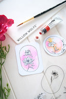 Sizzix Clear Stamp Set - Floral Frames & Mini Flowers, 666925 by Willow Wolfe