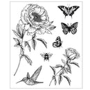 Sizzix Clear Stamp Set - Flowers & Creatures, 666926 by Willow Wolfe