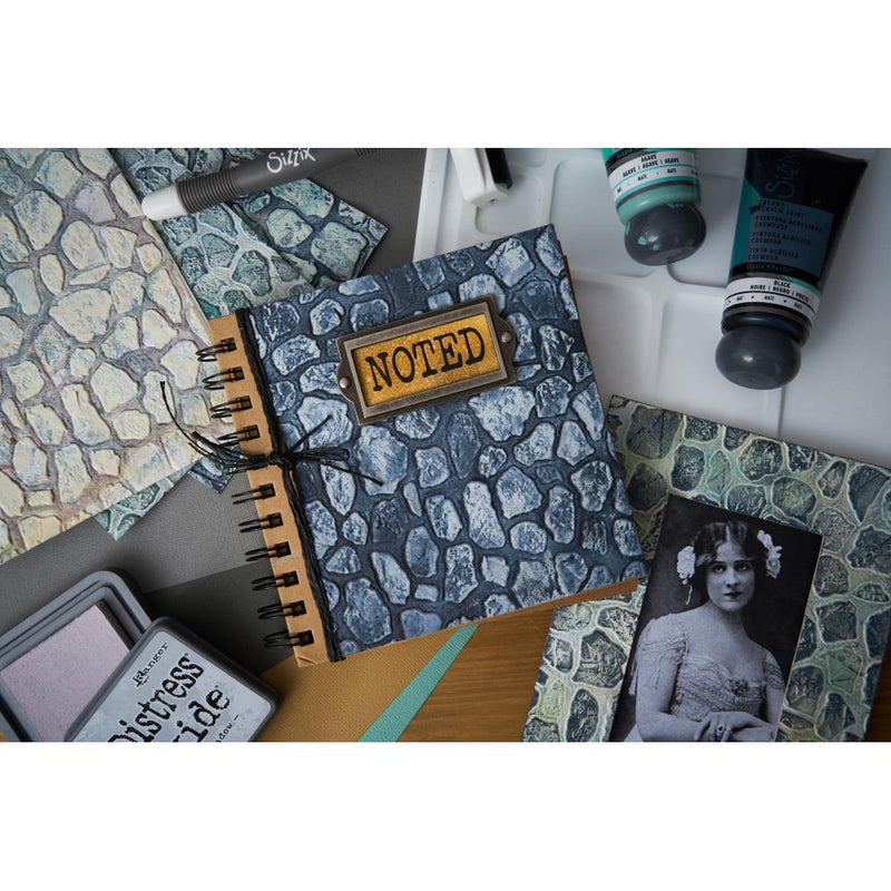 Sizzix 3-D Texture Fades EF - Cobblestone Large/A5, 666959 by Tim Holtz