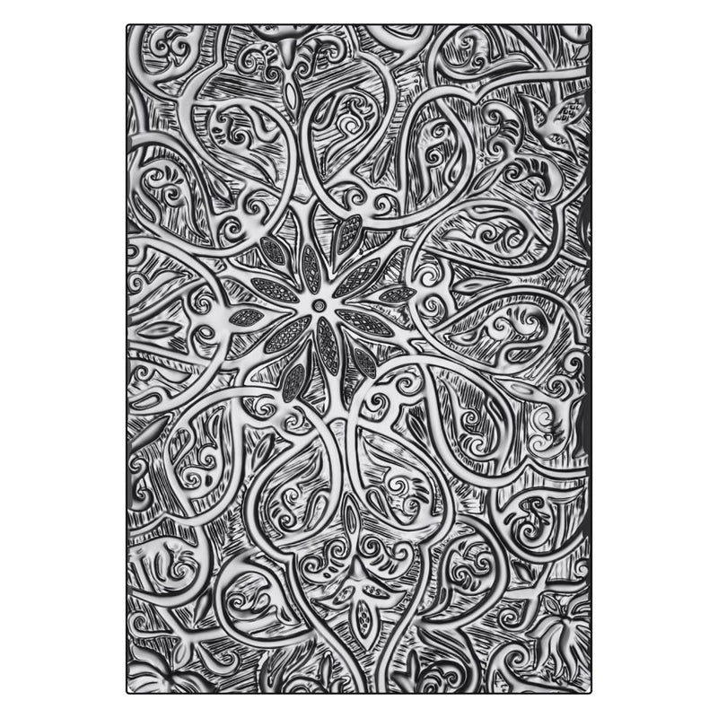 Sizzix 3-D Texture Fades EF - Engraved Large/A5, 666960 by Tim Holtz