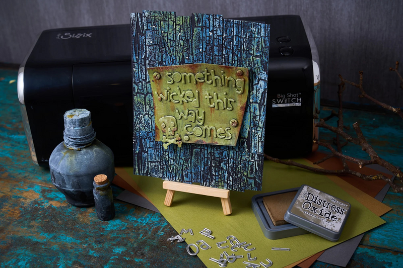 On order - Sizzix 3-D Texture Fades Embossing Folder - Cracked Large/A5, 667000 by Tim Holtz